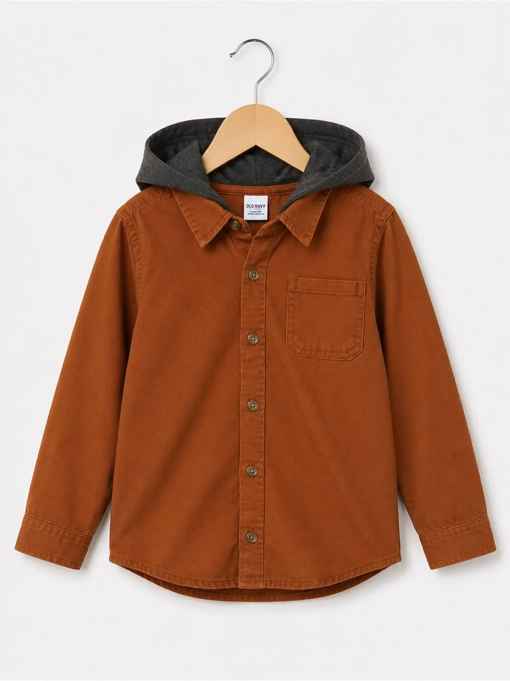 NEW Old Navy Hooded Button Down Shirt Kids 5T